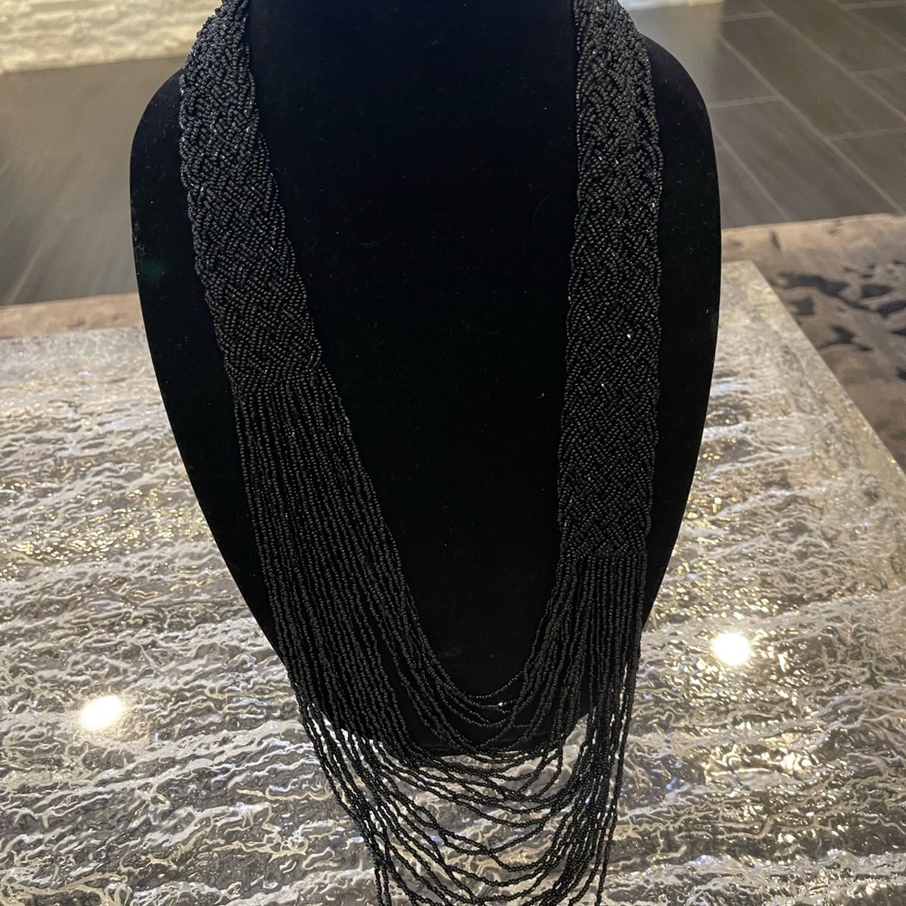 Colleen Lopez Artisan Crafted Seed Bead Necklace